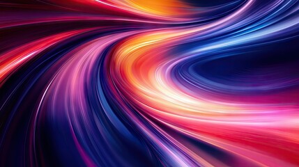 Dynamic abstract background with vibrant, swirling colors and fluid motion, ideal for creating eye-catching design templates.