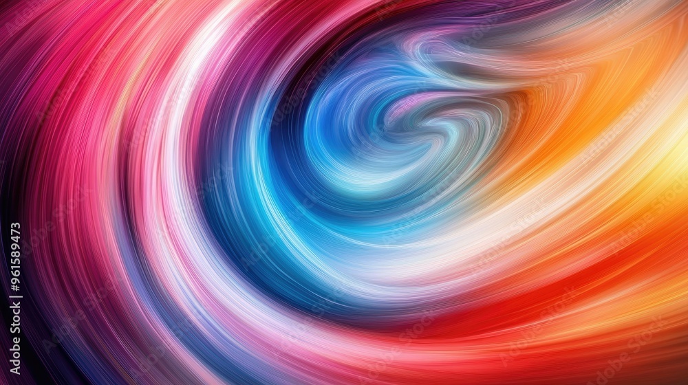 Poster dynamic effect with a moving colorful abstract background, featuring swirling hues and gradients for
