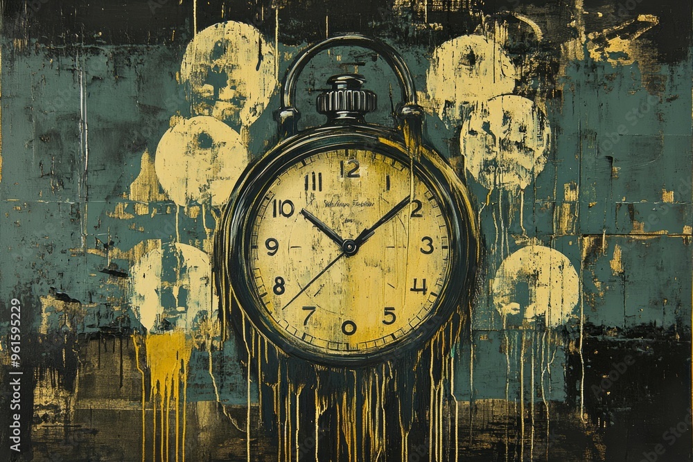 Wall mural Temporal Echoes, Stopwatch