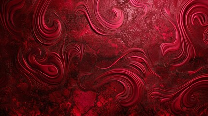elegant wine red velvet background with swirl texture, luxurious and rich fabric design for stylish decor, smooth velvet material in deep red tones
