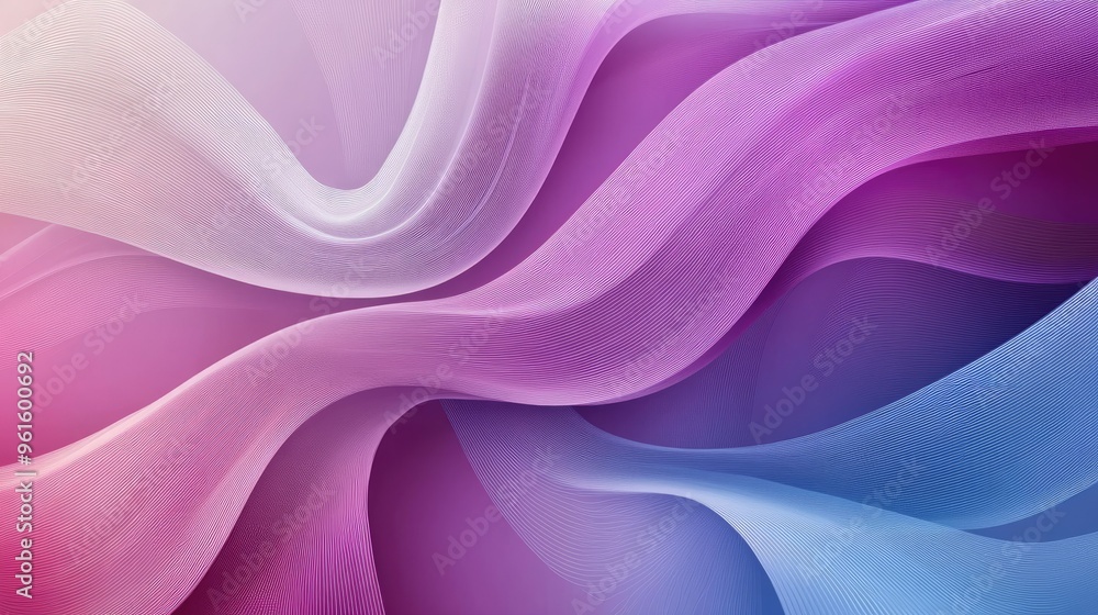 Poster vector abstract background featuring elegant, flowing wavy lines in a sophisticated color scheme, pe