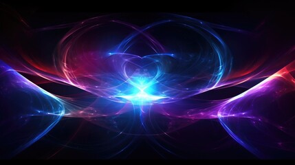 Obraz premium A mesmerizing abstract design with vibrant blue and pink hues.