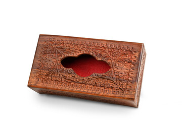 luxury wooden tissue box