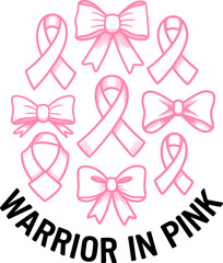 Breast cancer awareness t-shirt design. Gift T-shirt for women.