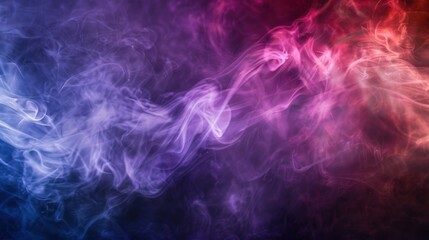 Abstract Purple and Red Smoke Swirls.