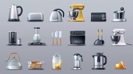 set of household objects