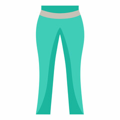 Yoga pants on a white background