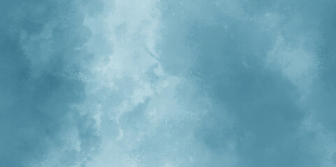 Sky blue color grunge background for cement floor texture design. Watercolor background for textures backgrounds or wallpaper. Banner, poster, wallpaper, backdrop