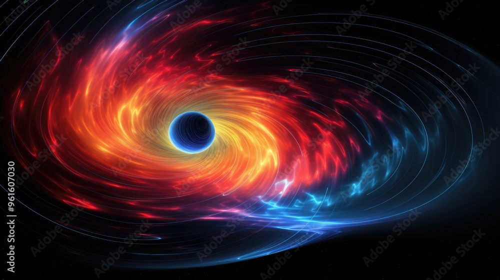 Poster a swirling vortex of light and color creates a mesmerizing abstract background.