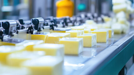 Obraz premium Automated dairy processing plant in New Zealand, producing high-quality dairy