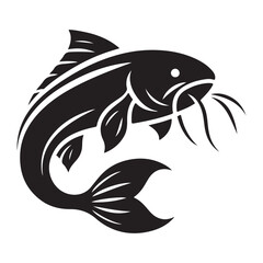 Stylish Catfish Logo Template Artistic and Professional Design