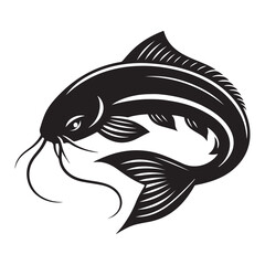 Stylish Catfish Logo Template Artistic and Professional Design