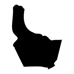 Nonthaburi province map, administrative division of Thailand. Vector illustration.