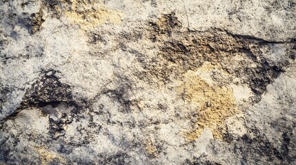 Naklejka premium A high-resolution image of a rough stone texture, featuring a blend of earthy tones against a soft, light backdrop