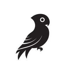 Obraz premium Parrot in cartoon, doodle style . Image for t-shirt, web, mobile apps and ui. Isolated 2d vector illustration in logo, icon, sketch style, Eps 10, black and white. AI Generative