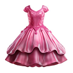 Fototapeta premium color dress design isolated on white