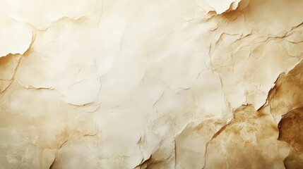 Fototapeta premium Cracked beige parchment texture, offering vintage feel and aged paper look for graphic design or artistic projects.