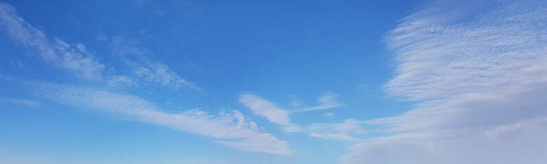 Beautiful day sky with copy space. Nature sky backgrounds.