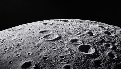 The surface of the moon 