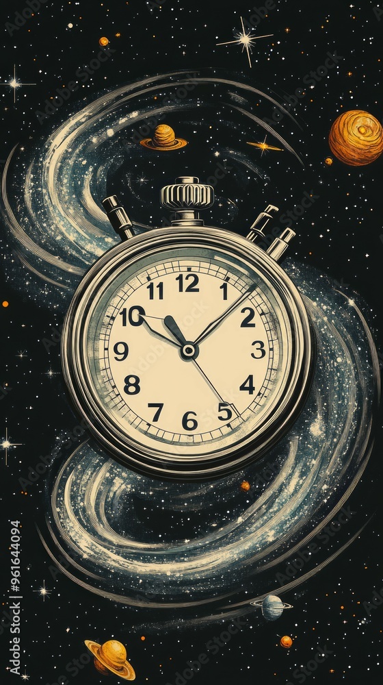 Canvas Prints Celestial Stopwatch, Stopwatch