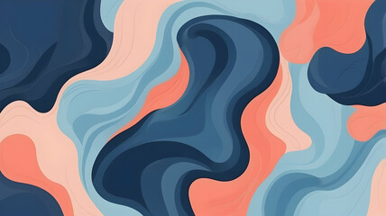 Rough texture background merging different colors and shapes, Light Blue, Coral, Navy Blue