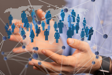 Structure of world economy, communication network global