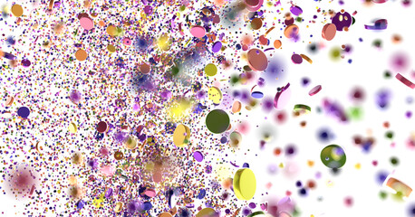 confetti png. Gold confetti falls from the sky. Glittering confetti on a transparent background. Holiday