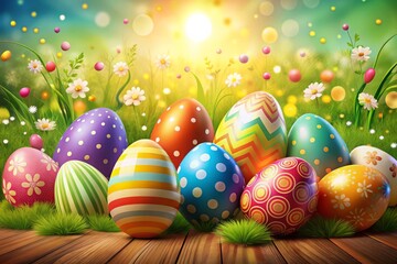 Easter Day Graphic Abstract Easter Egg Celebration
