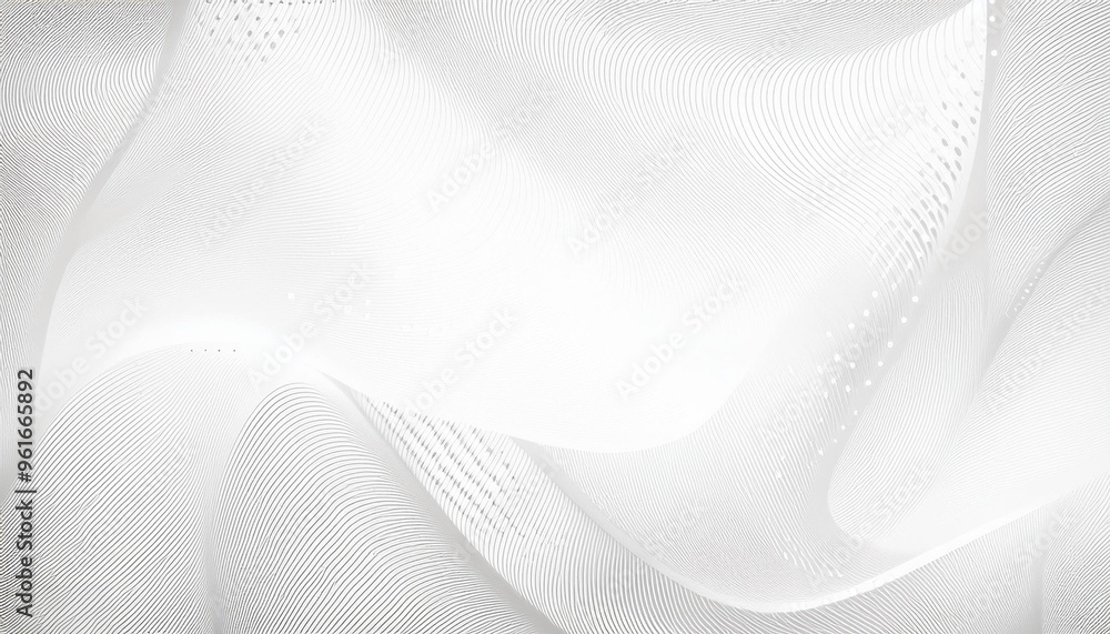 Poster abstract elegant background design with grey and white wave lines. horizontal gray background with w