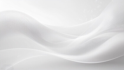 Abstract elegant background design with grey and white wave lines. Horizontal gray background with wavy lines pattern for business banner, or backdrop. Modern wavy abstract white background