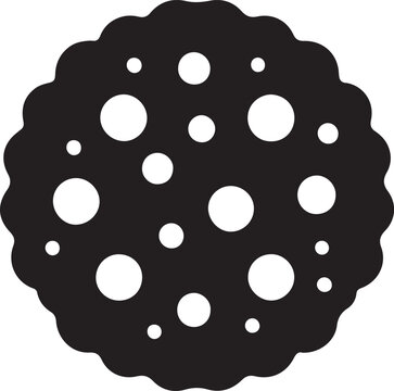 recommend clip art: cookie oatmeal glyph icon vector, cookie oatmeal glyph silhouette vector, isolated contour symbol black illustration