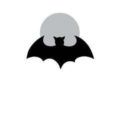 Bat against the moon