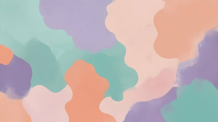Obraz premium Rough texture background merging different colors and shapes, Peach, Lavender, Mint