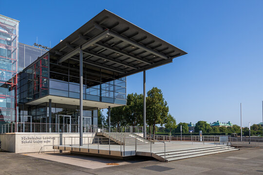S&auml;chsischer Landtag in Dresden. Nach der k&uuml;rzlich stattgefundenen Landtagswahl werden hier die neu gew&auml;hlten Abgeordneten zusammentreten.