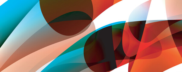Obraz premium Abstract swirl design geometric concept. Vector Illustration For Wallpaper, Banner, Background, Card, Book Illustration, landing page