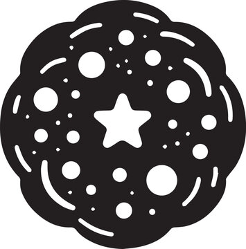 recommend clip art: cookie oatmeal glyph icon vector, cookie oatmeal glyph silhouette vector, isolated contour symbol black illustration
