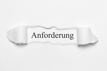 Anforderung	