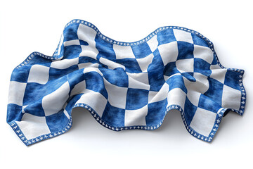 The fabric appears to be made of cotton or a similar material and has a slightly wrinkled texture.