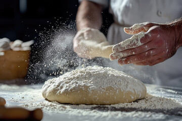 A Baker's Touch: Floury Magic Transforms Dough into Deliciousness