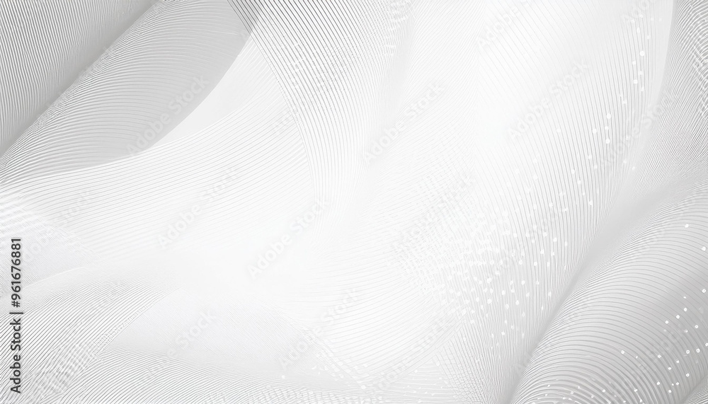 Poster wave flowing liquid line abstract modern background. black and white vector design 3d lines in persp