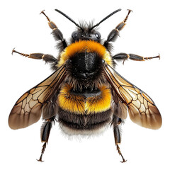 Bumblebee Close Up: A Detailed Look at a Fuzzy Insect