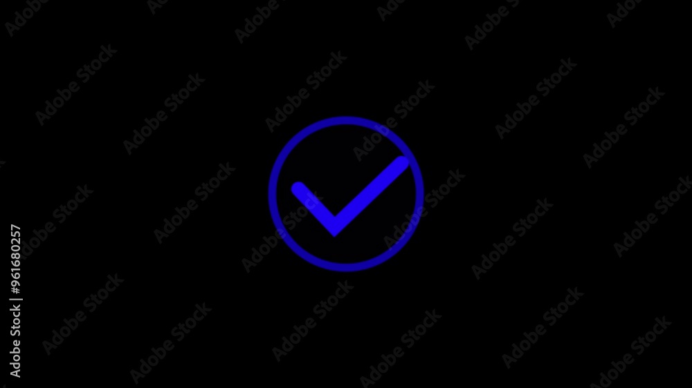 Fototapete check mark icon in a circle. check list button icon .tick mark. black tick symbol vector isolated on