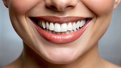 Obraz premium close up of a person with a smile