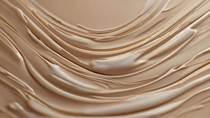 "Cosmetic Smears of Creamy Texture on Beige Background"