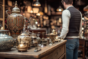 A Timeless Treasure: Vintage Delights Await in this Antique Shop, Where History Meets Beauty.