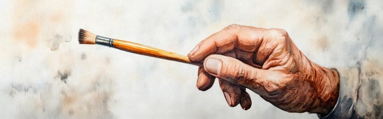 Exploring the Artistic Process: The Hand Behind the Brush in Watercolor Techniques