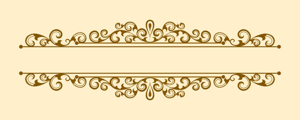 Floral frame ornament vintage Design