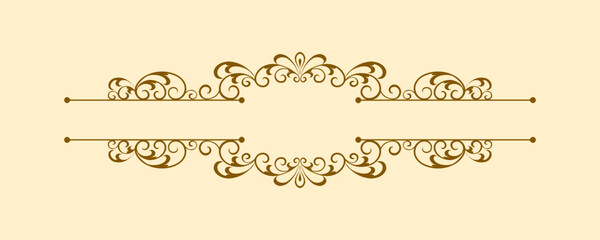 Vector Frame floral ornament Border 