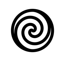 Spiral icon. Vector swirl, whirlpool icon. Lollipop candy symbol.