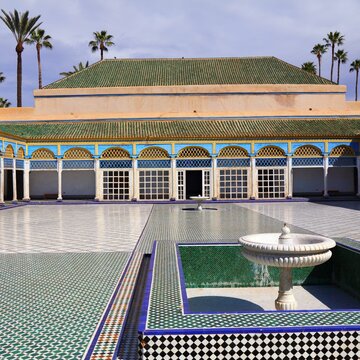 Marrakech, Morocco - Bahia Palace. Landmarks of Morocco.